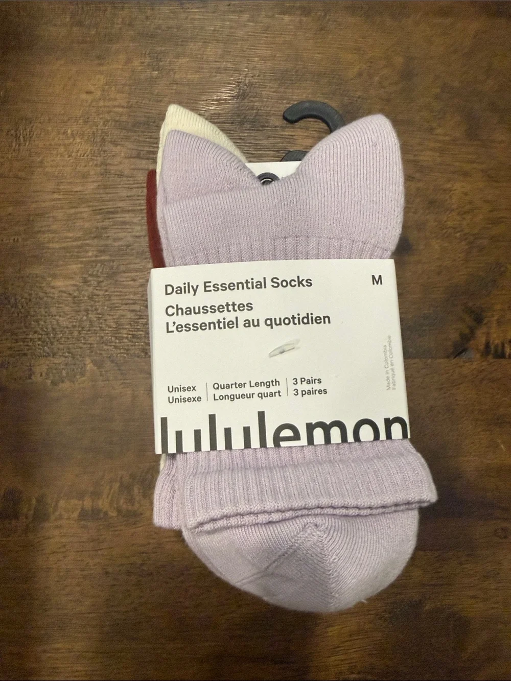 Lululemon daily essential socks 3 pack